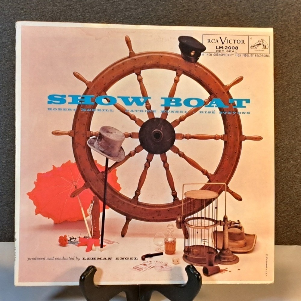 Show Boat Jerome Kern Robert Merrill RCA Victor Red Seal Vinyl LP LM-2008 Mono